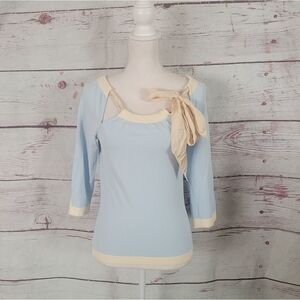 Vintage Les Copains Scarf Tie Neckline Blouse